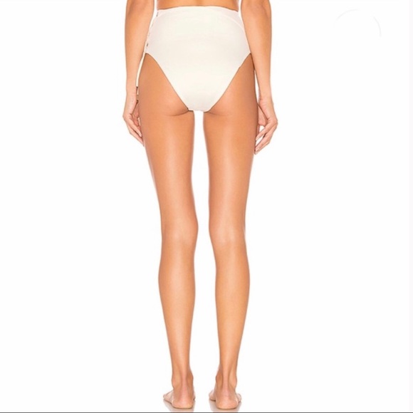 KOPPER & ZINK ROMEO HIGH RISE CREAM BIKINI BOTTOM - Picture 3 of 16